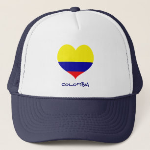 Casquette de camionneur de coeur de la Colombie