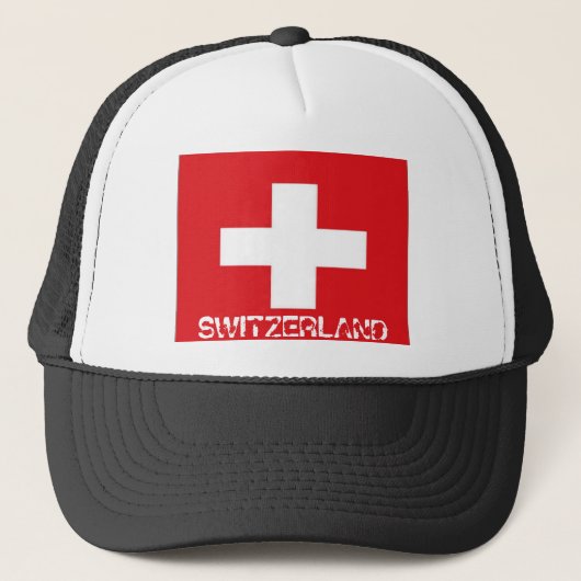 Casquette de camionneur de drapeau de la Suisse de (Devant)
