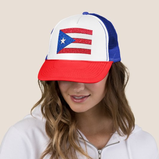 Casquette de camionneur de drapeau de Porto Rico (En situation)