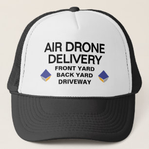 Casquette de camionneur de livraison par drone aér