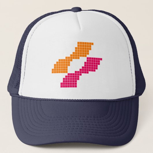 Casquette de camionneur de logo de pixel de Konami (Devant)