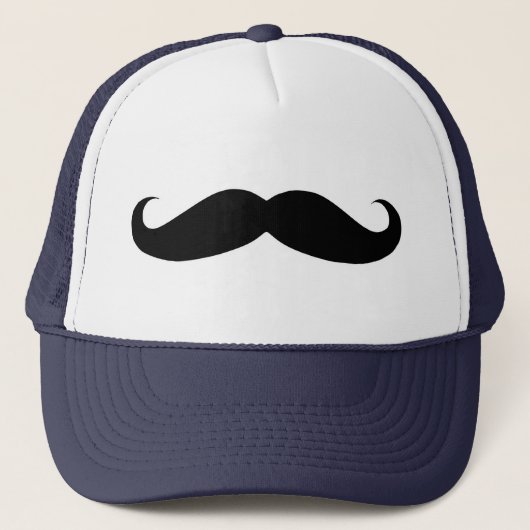Casquette de camionneur de moustache (Devant)