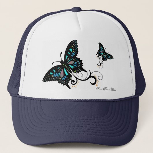 Casquette de camionneur de papillon (Devant)