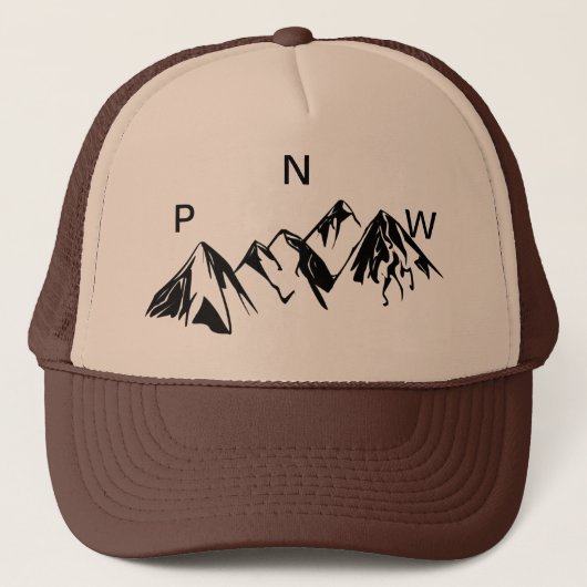 Casquette de camionneur de PNW outre du lettrage (Devant)