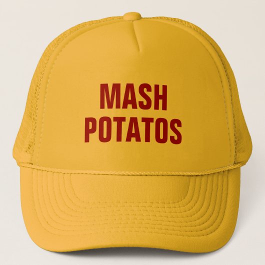 Casquette de camionneur de Potatos de mâche (Devant)