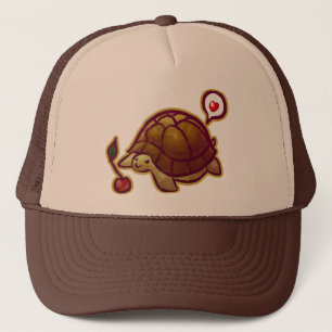 Casquette de camionneur de tortue de cerise