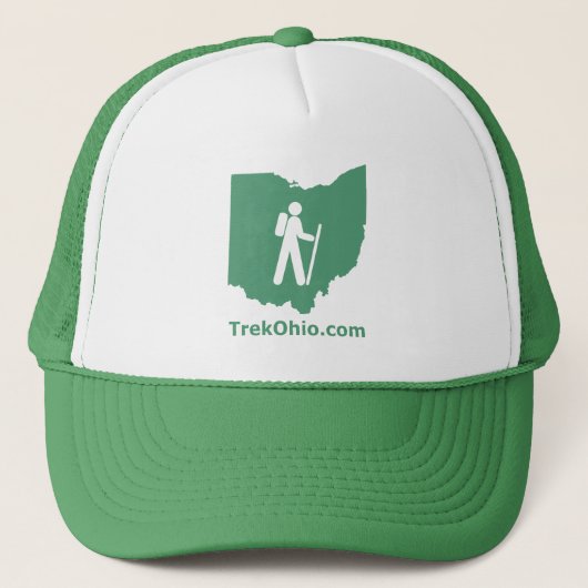 Casquette de camionneur de TrekOhio, vert (Devant)