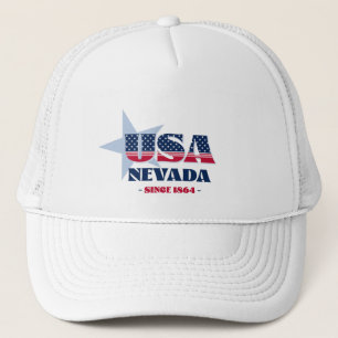 Casquette de camionneur de typographie patriotique