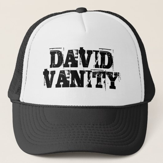 Casquette de camionneur de VANITÉ de DAVID (Devant)
