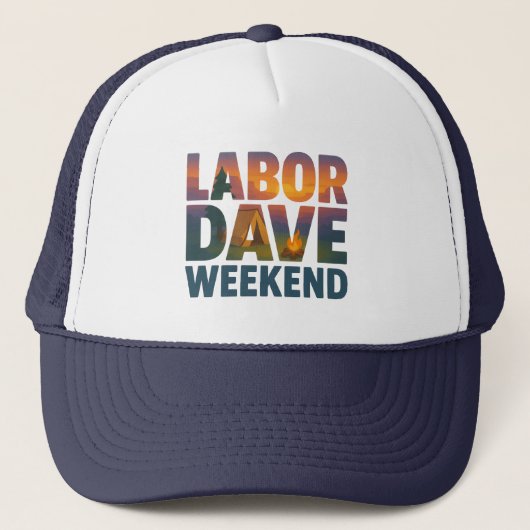 Casquette de camionneur de week-end Labor Dave (Devant)