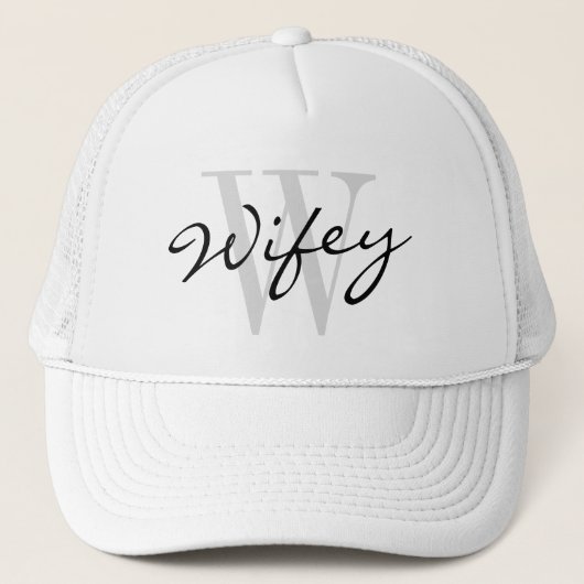 Casquette de camionneur de WIFEY pour épouser la (Devant)