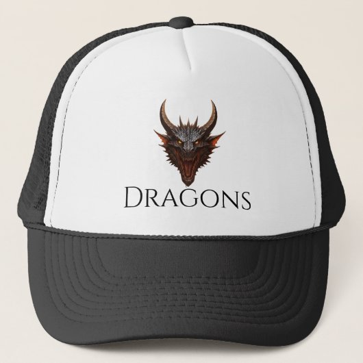 Casquette de camionneur Dragon (Devant)