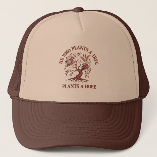Casquette de camionneur Eco Friendly Tree Day (Devant)