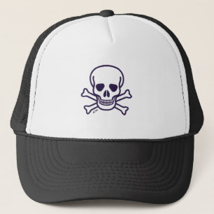 Casquette de camionneur en mousse noir et blanc Sk