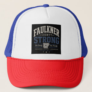 Casquette de camionneur Faulkner County Strong