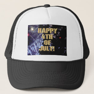 Casquette de camionneur Feu d'artifice 1 4 juillet