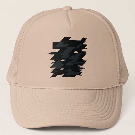 Casquette de camionneur Glitch Art (Devant)