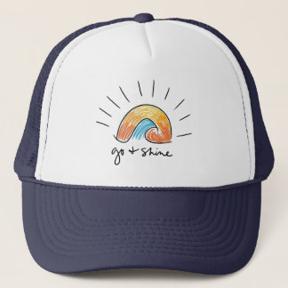 Casquette de camionneur graphique soleil éclatant