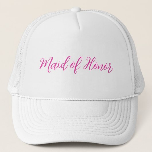 Casquette de camionneur Maid of Honor – lettrage r (Devant)