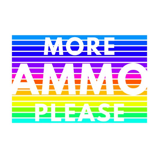 Casquette de camionneur More Ammo Please (Rainbow)