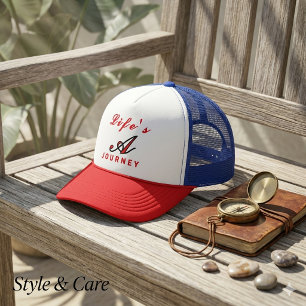 Casquette de camionneur motivationnelle "La vie es