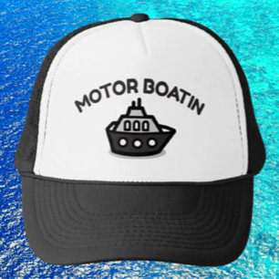 Casquette de camionneur Motor Boatin' – Drôle et s