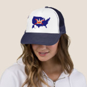 Casquette de camionneur No Kings (En situation)