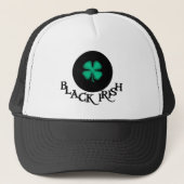 Casquette de camionneur noir Black Irish (Devant)