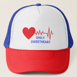 Casquette de camionneur Only Sweetheart Cœur Batte