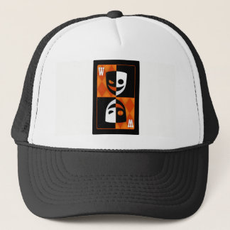 Casquette de camionneur Orange Wildcard Poker Diam