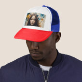 Casquette de camionneur : Papillon & Plume (En situation)