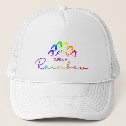 Casquette de camionneur RainbowHearts (Devant)