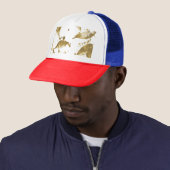 Casquette de camionneur rétro artistique Streetwea (En situation)