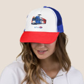 Casquette de camionneur TRAX 8 bits (En situation)