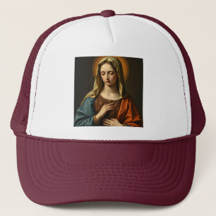 Casquette de camionneur Vierge Marie style Renaiss