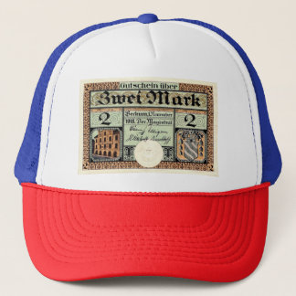 Casquette de camionneur Vintage 2 Mark Notgeld Bec