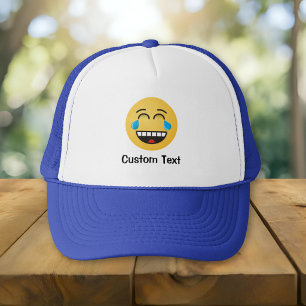 Casquette de camionneur visage avec des larmes de