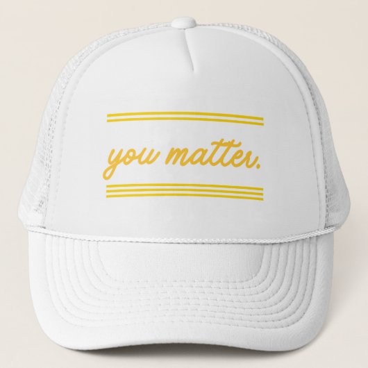 Casquette de camionneur : Vous comptez (Devant)
