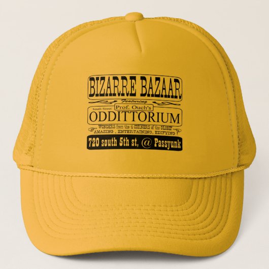 CASQUETTE DE CAMIONNEURS D'ODDITTORIUM (Devant)
