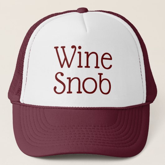 Casquette de camions Wine Snob (Devant)