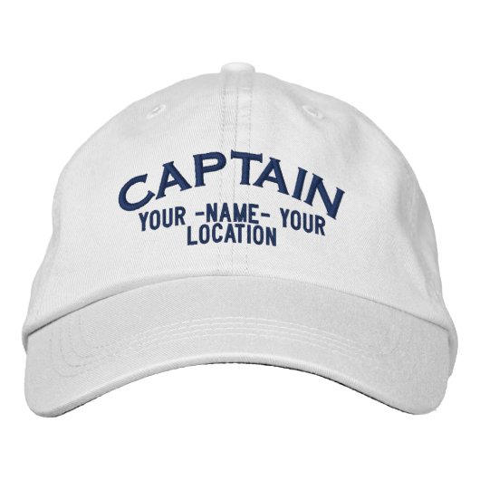Casquette de capitaine de mer personnalisé (Devant)