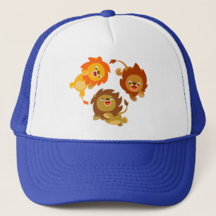 Casquette de caricature lions mignon sans poids