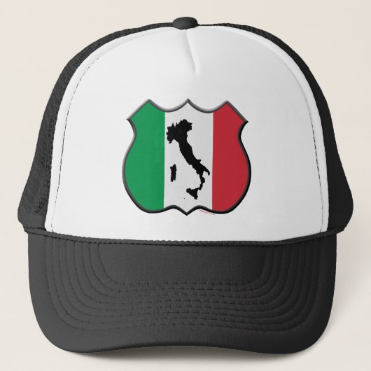 Casquette de carte de bouclier de l'Italie (Devant)