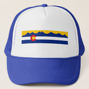 Casquette de chaîne de montagne de drapeau du