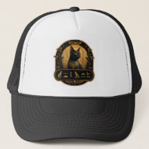 Casquette de chat Bastet égyptienne - Design hiéro