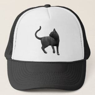 Casquette de chat noir malicieux