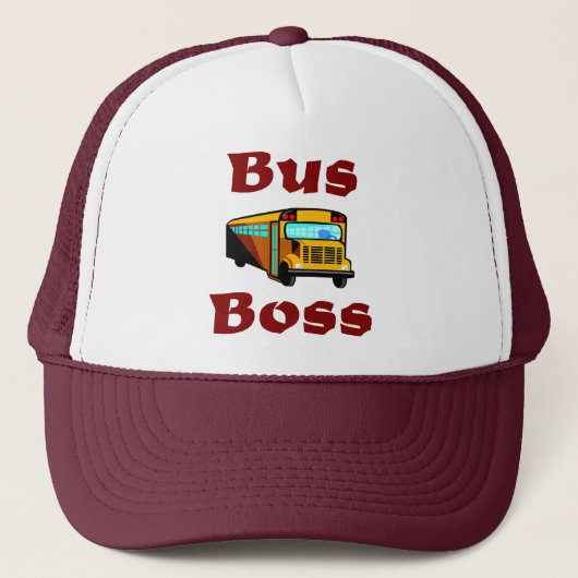 Casquette de chauffeur d'autobus scolaire.  Patron (Devant)