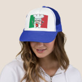 Casquette de chef avec la bande dessinée italienne (En situation)