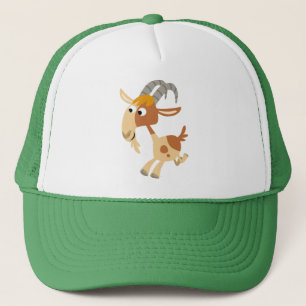 Casquette de chèvre coureur de dessin mignon