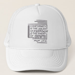 Casquette de citation de JFK - choisissez la